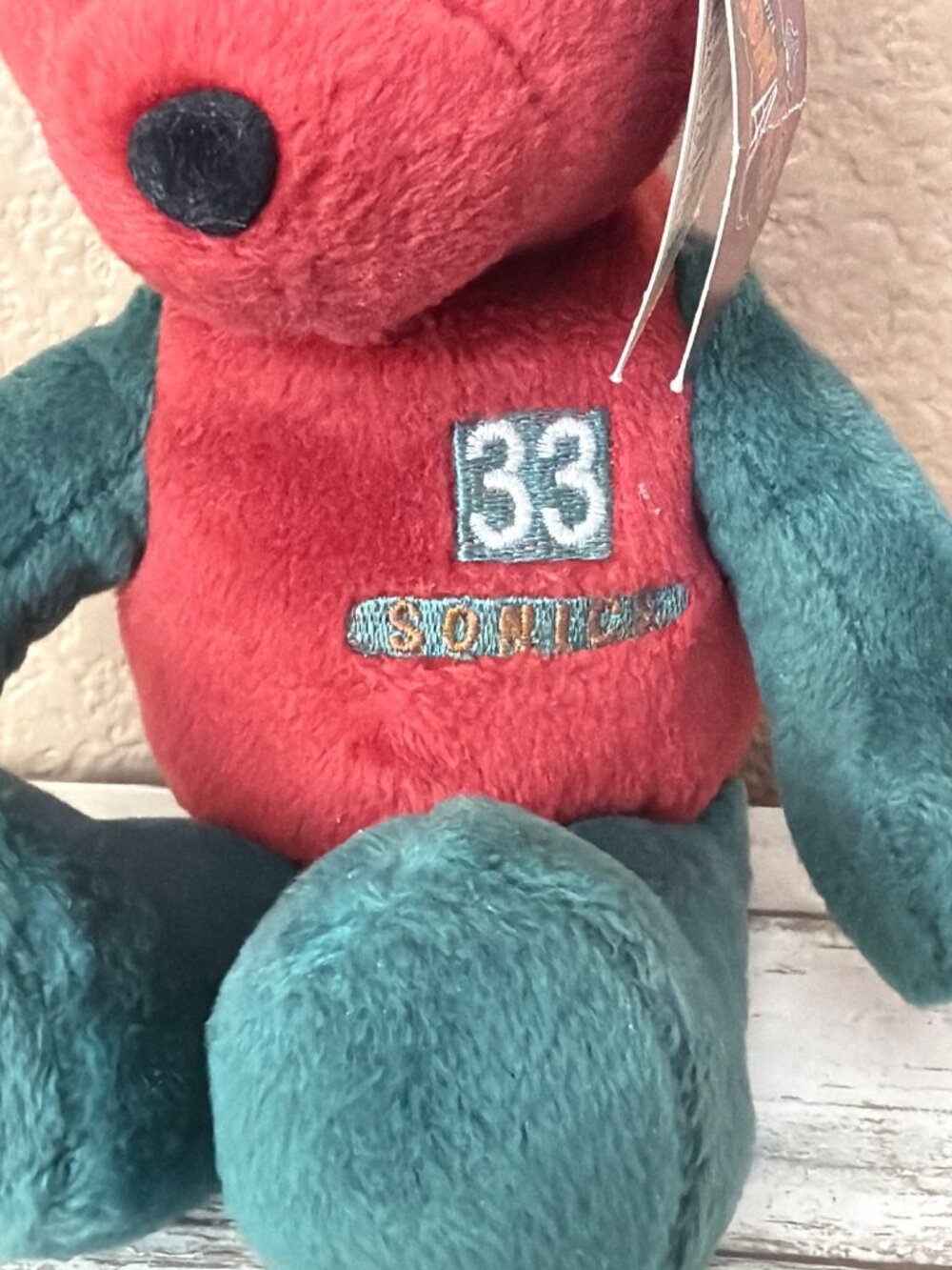 Vintage 2000 Patrick Ewing Seattle Sonics Limited Treasures Pro Bear Plush - Picture 2 of 11